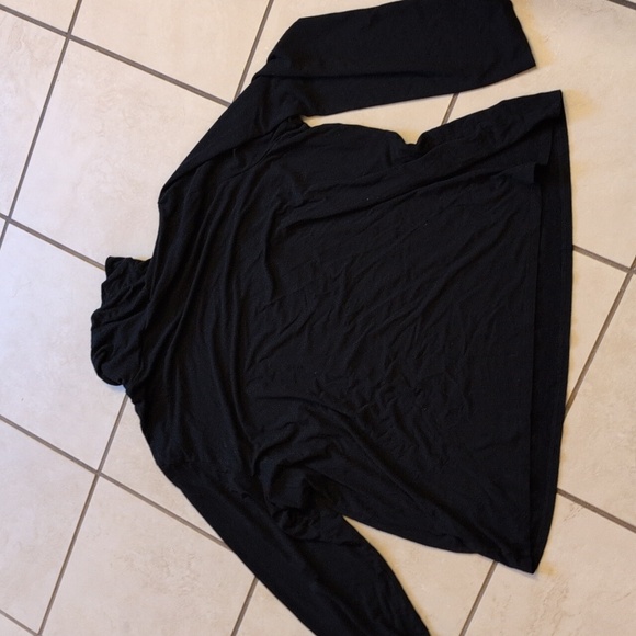 Eileen Fisher Black Turtleneck Top Stretchy Soft Material Size 3X - Picture 3 of 9